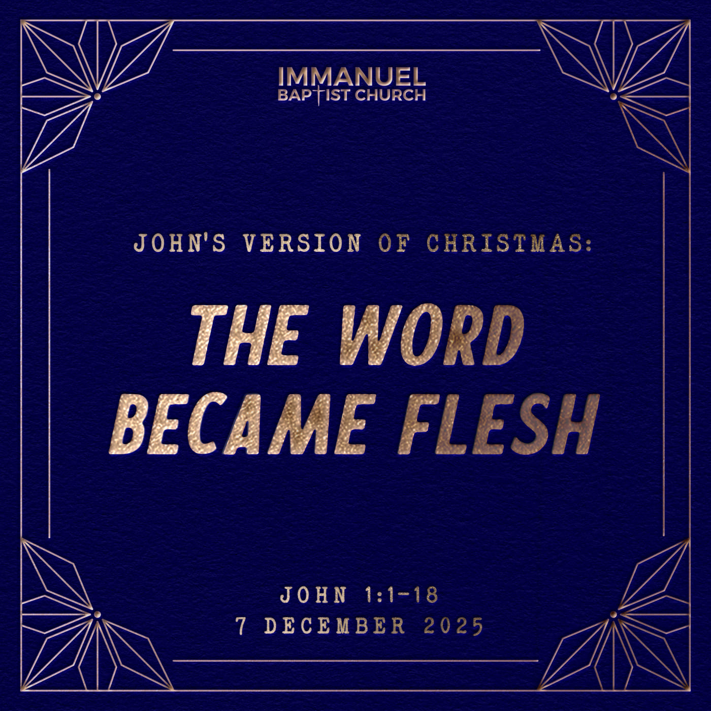 John's Version of Christmas: The Word Became Flesh - John 1:1-18 - Sunday Service episode artwork