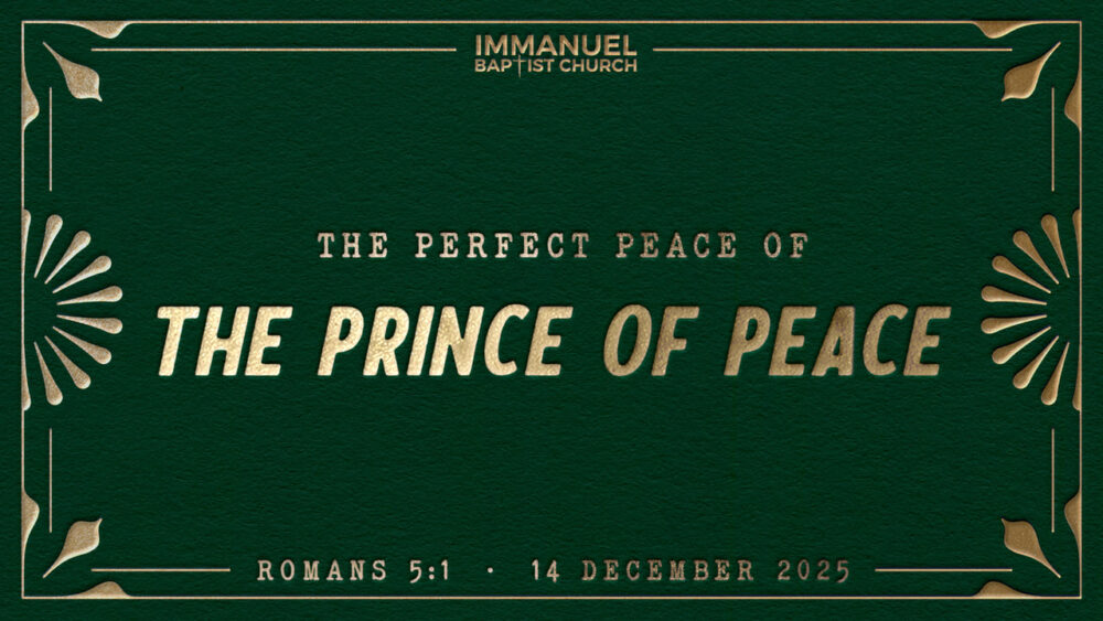 The Perfect Peace of the Prince of Peace - John 5:1 Image